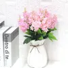 Fleurs décoratives artificielles de jacinthe en soie faux bouquet de mariage décoration de fête à la maison