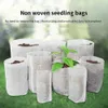 Piantatrici vasi da 100 pezzi per sacchetti per la scuola materna biodegradabili sacchetti di crescita semi di tessuto non tessuto per seminare vasi di fiori per accessori per giardini domestici strumenti