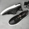 Zapatos informales de la marca High End Brand Men's Genuine Leather Simple White Sports Daily Oxford Suelle Handmade Anti Slip