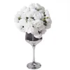 Decorative Flowers 27 Heads Artificial Rose Peony Bridal Bouquet For Home Party Table DIY Decor Fake Wedding Decoration