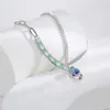 Elegante e lussuosa catena di clavicola di moda INS alto livello Piccolo numero di accessori tiktok La stessa collana per le donne versatili