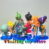 Figuras de brinquedo de ação Novo 10pcs/set One Piece Anime Figura Luffy Sanji Nami Zoro Chopper Frank Robin PVC Figura Modelo