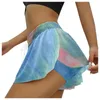 Shorts Shorts Summer Draws Culottes Butterfly Lace Double Layer Design Sports Training for Women Pants