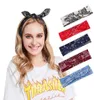 6 Farben Elastizität Paisley Bandana Knoten Stirnbänder Kaninchenohrohr Bogen Stirnband Turban Headwraps Haarband für Frauen Girls3824472