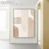 Modern Nordic Beige Orange Lines Posters Prints Minimalist Wall Painting Canvas Pictures Bedroom Living Room Art Decoration 240425