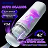 HESEKS Men Double Automatic Telescopic Sucking Masturbating Toys Male Heating Voice Support Vagina Adult for 240423