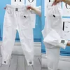 女子ジーンズ春夏韓国ファッション女性弾性ウエストルーズオールマッチカジュアルコットンデニムハーレムパンツプラスサイズ
