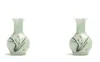 Vasen Handgezogene Celadon Vase Keramik Kreatives Porzellanblumenzeremonie Mini Ornament Hydroponic Small Ware Home Decor