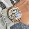 Watch Watches AAA Watch Mechanical Watch Mens Watch Watch Swiss New Tourbillon Vollautomatisch Hollow Mechanical Watch Business Steel Band Watch