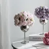 Flores decorativas 27 Cabeças Artificial Rose Peony Bridal Bouquet para festa em casa Tabel DIY decoração de casamento falso
