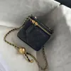 Torby klapy czarne łańcuch torebki projektant Diamond ramię dla kobiet oryginalna skórzana moda moda crossbody cross body torba sac lukse mini złote glob owiec