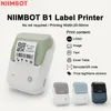 Impresora de etiqueta Niimbot B1 impresora portátil portátil mini código de barras QR Código QR Sticker Rollos de color Rollos Cable 240417