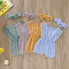 Abbigliamento per bambini 2024 Summer and America Baby Candling Girl's Girl's Sunda sottile cotone monooiale traspirante