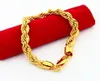 Bracelet de corde de 6 mm d'épaisseur Chaîne de bracelet 18 carats jaune rempli de bracelet classique masculin bijou à la mode masculin présent Highpolished 4008931