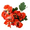 Fleurs décoratives Pansy artificielle 10 têtes 26 cm Bouquet de soie de faux fleur pour les fêtes de mariage pour la maison de plante décoration