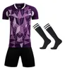 Koszulki piłkarskie ustawiają skarpetki shin pads men chłopcy zestaw do ubrania piłki nożnej mundury piłkarskie dla dorosłych dzieci piłkarskie koszulki