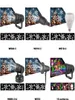 Effet LED Light Christmas Snowflake Snowstorm Projecteur Lights 16 motifs de projection de stade rotatif Lampes pour la fête KTV Bars Hol5444695