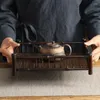 Vassoio vassoio vassoio rettangolare in bambù tavolo giapponese casa semplice che serve regalo squisito cinese