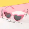 Sonnenbrille Kinder Herz Sonnenbrille Vintage herzförmige Kleinkind Sonnenbrille süße rosa Jungen Mädchen Outdoor Kinder Cartoon Brillen für 3-9 Jahre D240429