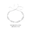 벨트 진주와 모조 다이아몬드 허리 체인 웨딩 장식 라인트 톤 장식 블링 여성 공식적인 드레스