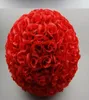 30 cm 12quot Nouveau cryptage artificiel Fleur de soie rose baisers Boules suspendues Ball Ornements de Noël décorations de fête de mariage8821622