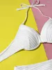 Swimwear femminile Para Praia White High Cut Bikini Set Push Up Female Swimsuit Brasilian Wacking Gooding Good