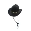 Abbigliamento per cani Cappellene per animali domestici British Star Cowboy Caps Forms Regolabile costumi Top Weeda Dogs Cappelli da sole per gatto