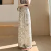 Pantalon de la femme de style chinois peinture de glace glacière
