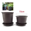 Ekiciler kaplar 15cm plastik bahçe saksı santrali etli büyüme kreş tencere sebze veg ekici ev aletleri tepsisi bonsai bitkisi için flowerpot