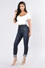 Dames jeanskwaliteit highwaist broek voor vrouwen private label stretch groothandel dames mager