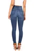 Dames jeanskwaliteit highwaist broek voor vrouwen private label stretch groothandel dames mager