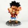 Actie speelgoedcijfers Anime One Piece Action Figuur Doll Monkey D Luffy Childhood grappige Q -versie Figurine schattig Collectible Model Desktop Ornament Toy