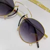 Солнцезащитные очки 2024 дизайн бренда мода круглый металл ретро женские очки классический модный водительский путь UV400 Цепь