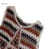 Tanks pour femmes B36d Crops en tricot confortable Vailes lâches Camisole au crochet