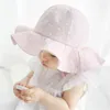 Kapaklar şapkalar güzel bebek şapka şapkası pamuklu bebek kız güneş şapka yaz açık çocukları panama şapkası bebek kız kızlar plaj kova şapka şapka