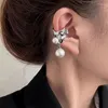 Backs oorbellen Hiphop Punk Vintage Pearl Zirkon Ear Moordwerks Niet -geperforeerde clip Fake kraakbeen oorbel voor vrouwen die sieraden verkopen