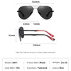 Sonnenbrille Vcka Pilot klassische Myopia Sonnenbrille Männer Frauen polarisierte Modebrille TR90 Fahren Custom Recription Brille -0,50 bis -6.0 D240429 Fahren