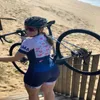 Xama Go Pro Team Triathlon Set Womens Cycling Trikotanzug ein Stück Kurzarm Macaquinho Ciclismo Feminino Gel Pad 240422