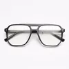 Occhiali da sole Myopia occhiali uomini donne donne vintage oversize quadrati di occhiali a doppio ponte occhiali da prescrizione tartaruga nera