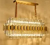 Kroonluchters leidden luxe kristal kroonluchter roestvrijstalen woonkamerlamp ontwerper El K9 Luster