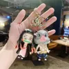 Ghost Blade Figurine Blak Blak Anime Car Key Wiselant Doll Doll Cartoon Plecak Pendant Breychain