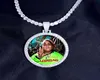 Picture Round Custom Made Po Medallions Pendant Necklace Tennis Chain Gold Silver Color Cubic Zircon Hip Hop JeAE392238608