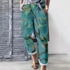 Frauenhose Frühling Blumen Sommer Streetwear Frauen Y2K Stylische übergroße Hosen Kleidung hohe Taille Pocketalon