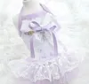 Odzież dla psów śliczna sukienka dla kota tutu róże koronkowe design ze szczeniakiem pupy spódnicę wiosna/letnie ubrania strój 5 rozmiarów