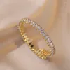 Bracelet de luxe exquis luxe multicolore cz bracelet femme mariage arc-en-ciel coloré de charme zircon bracelets bijoux plaqué or cadeau