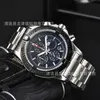 Montres montres aaa 2024 Hot Sell Mens Watch en acier inoxydable Quartz à 6 broches exécutant la deuxième montre BNL