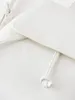 Schulbeutel PUWD Casual Women White Solid Color PU Rucksack elegante Mädchen große Kapazität Reisegepäck Chic schöne Rucksäcke Tasche