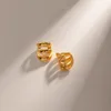 Backs Earrings Vintage Gold Color Three-layer C-Shape Ear Clip For Women Men Punk Hip-hop Metal Unique Trendy Jewelry Gifts 2024