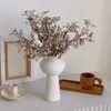 Vasos Decoração de vaso de cerâmica branca Arranjo de flor de moda criativa moderna mesa de máquina seca sala de estar em casa