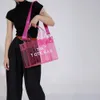 Frauen Reisetasche Brief transparente Taschen Taschen PVC Casual Jelly Tasche klare Sommer Süßigkeiten Farbfeiertagsurlaub Beach Taschen